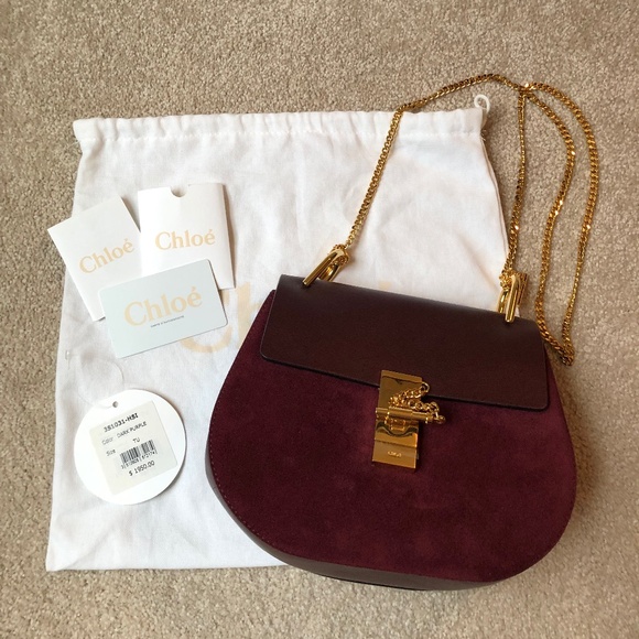Chloe Small Drew Bag Leather and Suede NWT - Picture 1 of 8